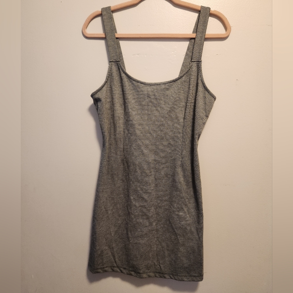 Herring Bone Pattern mini dress